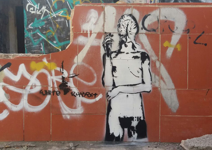 White Rabbit Street Art Mural – Ibiza
